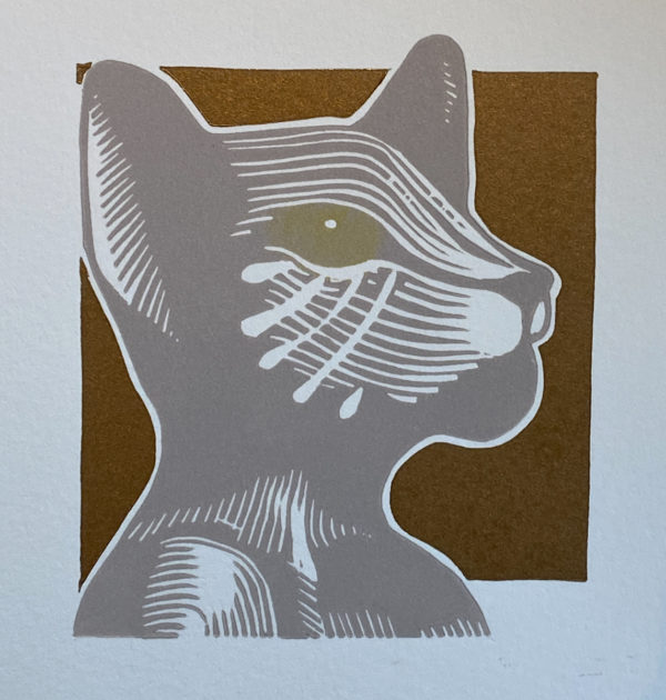 Kat Gouden achtergrond - Afbeelding 5