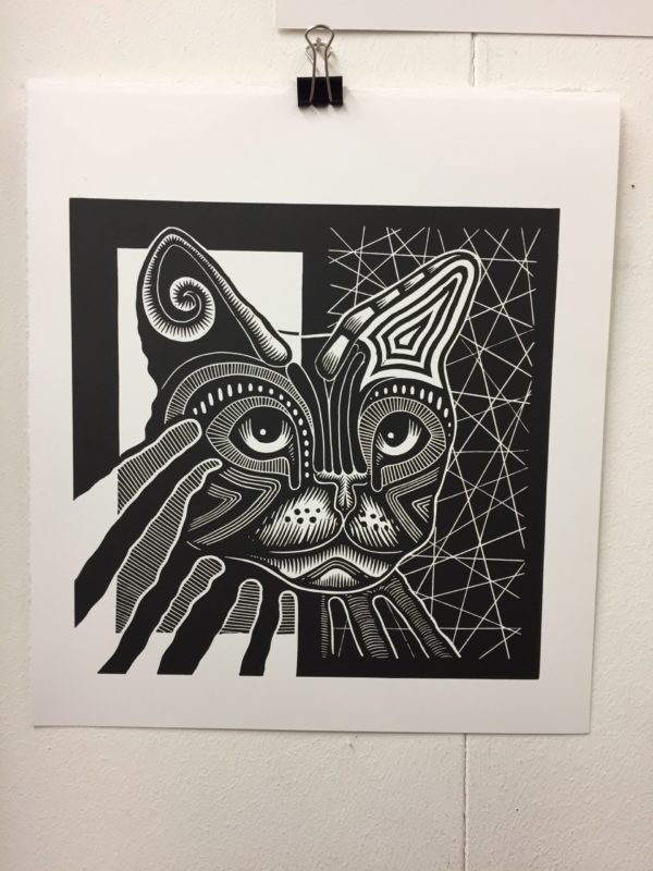 Kat 07 zwart-wit - Afbeelding 2