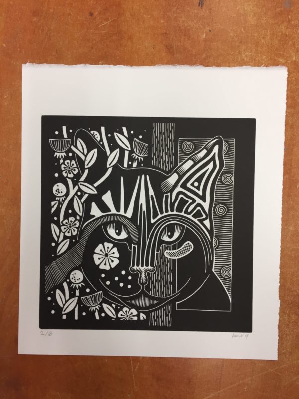 Kat 08 zwart-wit - Afbeelding 2