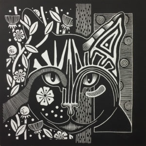 Kat 08 zwart-wit