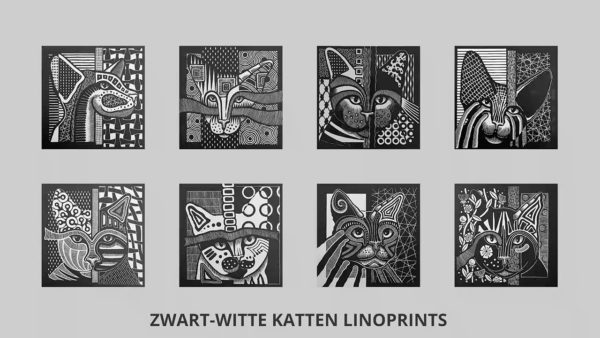 Kat 06 zwart-wit - Afbeelding 8